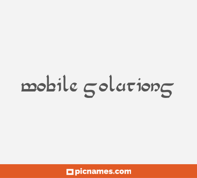 Mobile Solutions